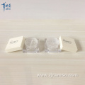 Empty Small Matte White Square Loose Powder Case